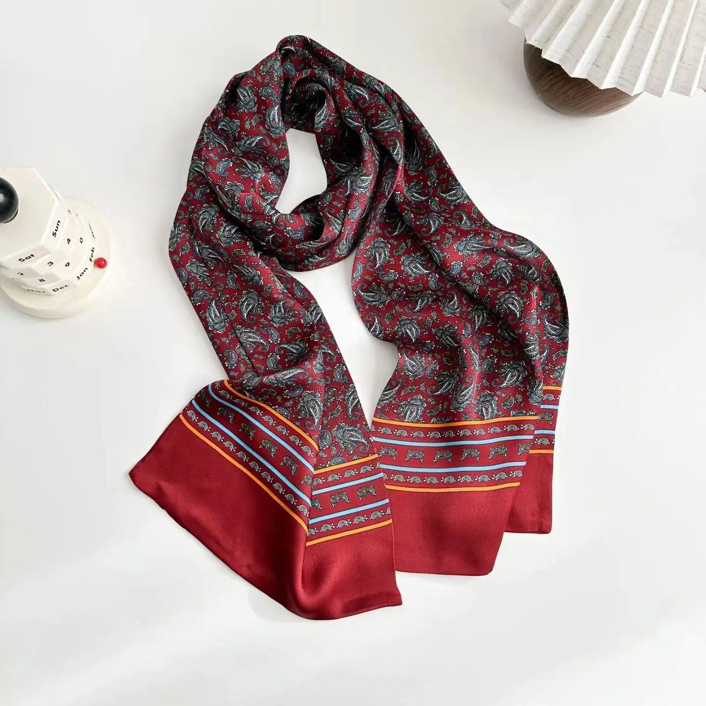 Écharpe double face en Soie de Mûrier 100 %