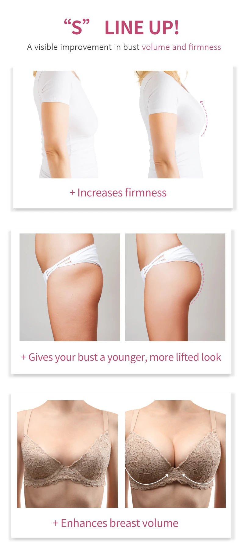 Crème Raffermissante Seins & Fesses – Lift, Élasticité Galbe Naturel (45 g)