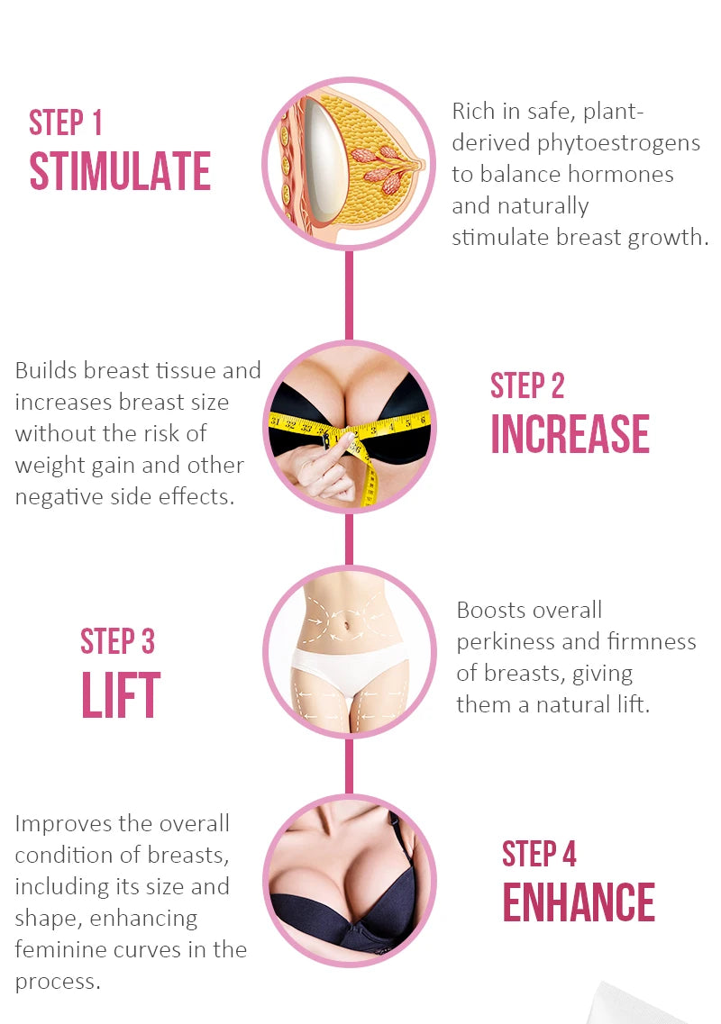 Crème Raffermissante Seins & Fesses – Lift, Élasticité Galbe Naturel (45 g)