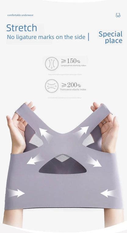 Soutien-gorge réglable pour femmes, grande poitrine, petit soutien-gorge, empêche l'affaissement, froncé, sans anneau en acier, Support supérieur étendu