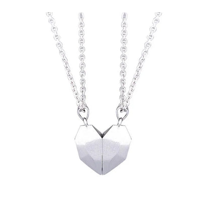 Collier couple Électrocardiogramme cœur magnétique – Symbole d’amour
