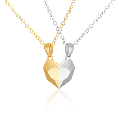 Collier couple Électrocardiogramme cœur magnétique – Symbole d’amour