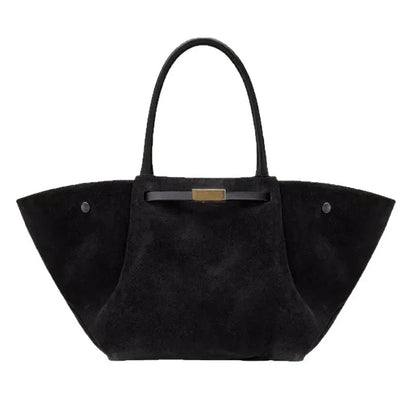 Demellier – sac fourre-tout en cuir suédé pour femmes, grande capacité, en forme de boulette, sous les bras, Style rétro américain, sac à main à usage quotidien