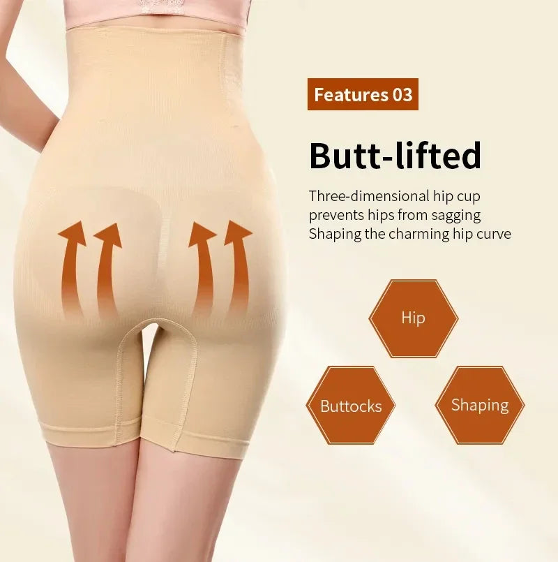 Sous-vêtements pour femmes, culotte taille haute façonnant, modelant le corps, contrôle du ventre, levage des fesses, short amincissant, vêtements d'entraînement