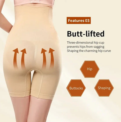 Sous-vêtements pour femmes, culotte taille haute façonnant, modelant le corps, contrôle du ventre, levage des fesses, short amincissant, vêtements d'entraînement
