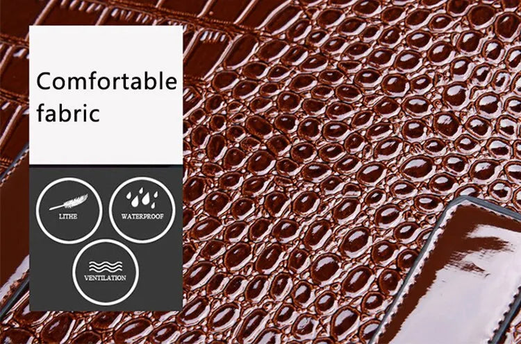 Sac à main de luxe Vintage motif Crocodile pour femmes, fourre-tout de grande capacité, sac à bandoulière d'affaires en cuir pour femmes