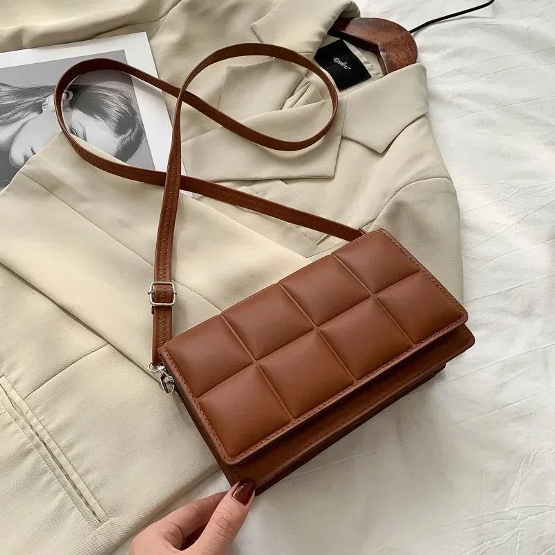 Sac à bandoulière femme en cuir PU – Petit sac tendance, Élégant et Polyvalent
