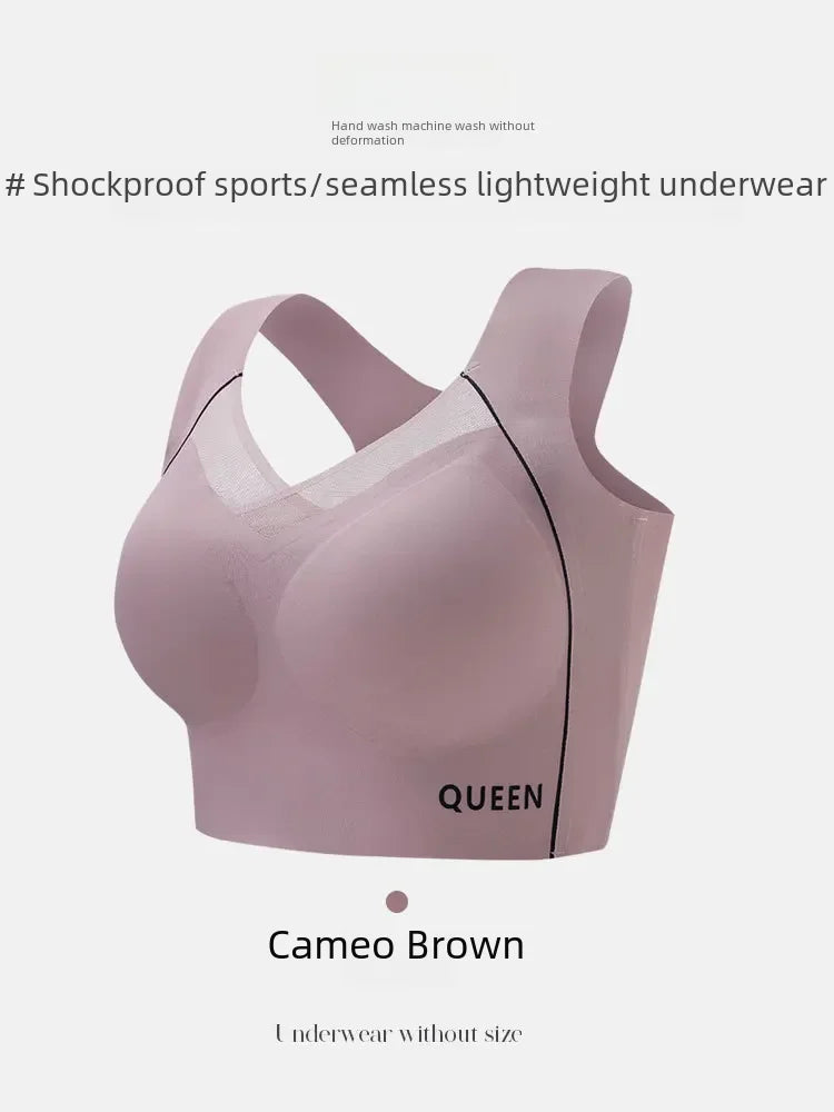 Soutien-gorge réglable pour femmes, grande poitrine, petit soutien-gorge, empêche l'affaissement, froncé, sans anneau en acier, Support supérieur étendu