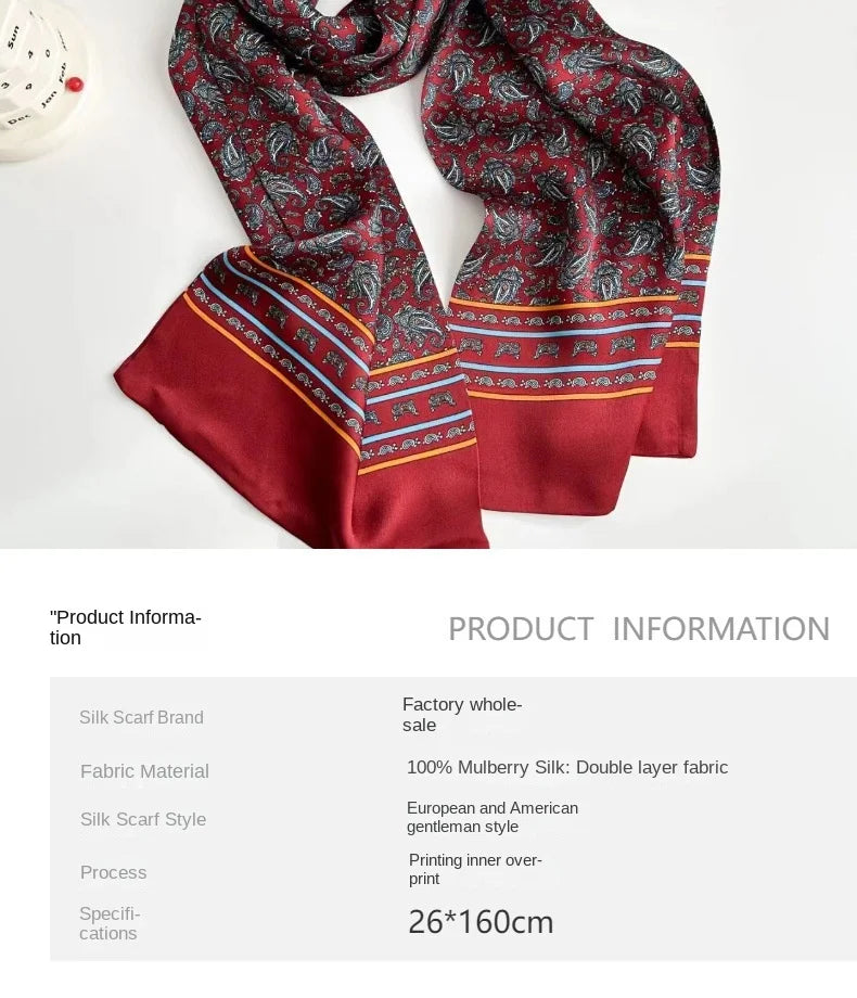 Écharpe double face en Soie de Mûrier 100 %