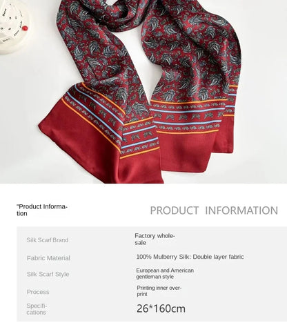 Écharpe double face en Soie de Mûrier 100 %