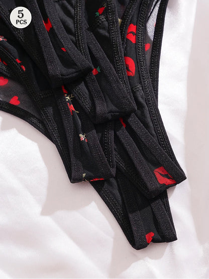 Lot de 5 Strings Femme – Confortables, Sexy et Mode