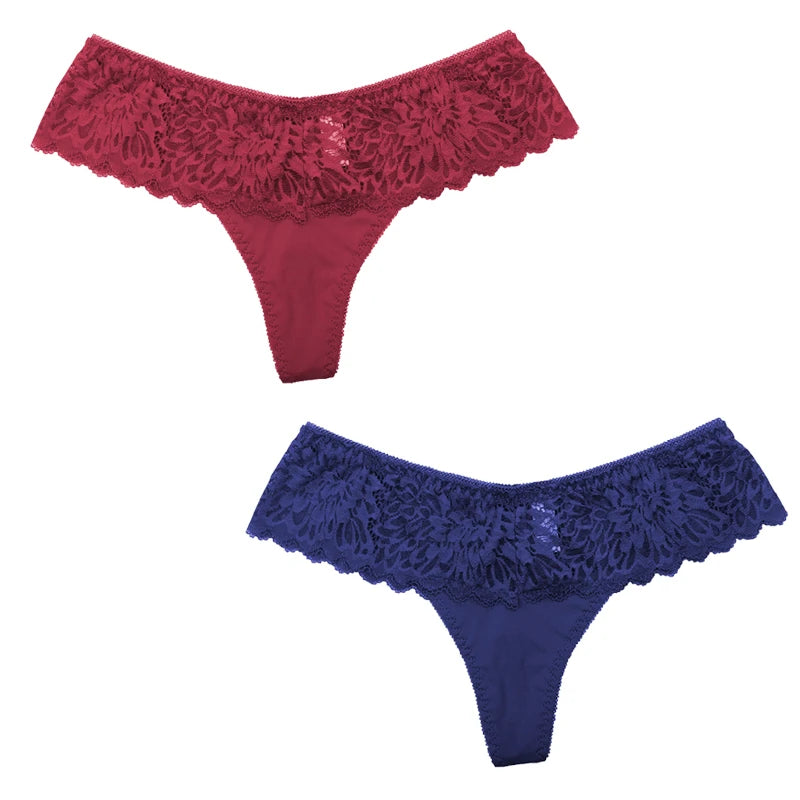Culotte Tanga en Dentelle Femme – Sexy, Confortable et Élégante (2 pièces)