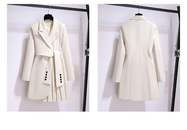 Blazer Femme Printemps – Blazer Long Taille Haute, Coupe Slim & Style Élégant