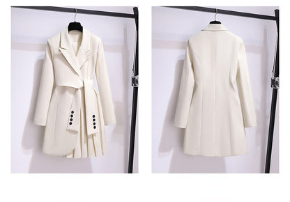 Blazer Femme Printemps – Blazer Long Taille Haute, Coupe Slim & Style Élégant