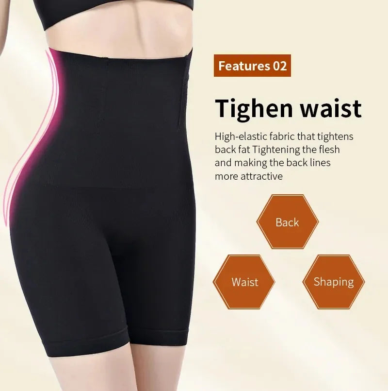 Sous-vêtements pour femmes, culotte taille haute façonnant, modelant le corps, contrôle du ventre, levage des fesses, short amincissant, vêtements d'entraînement
