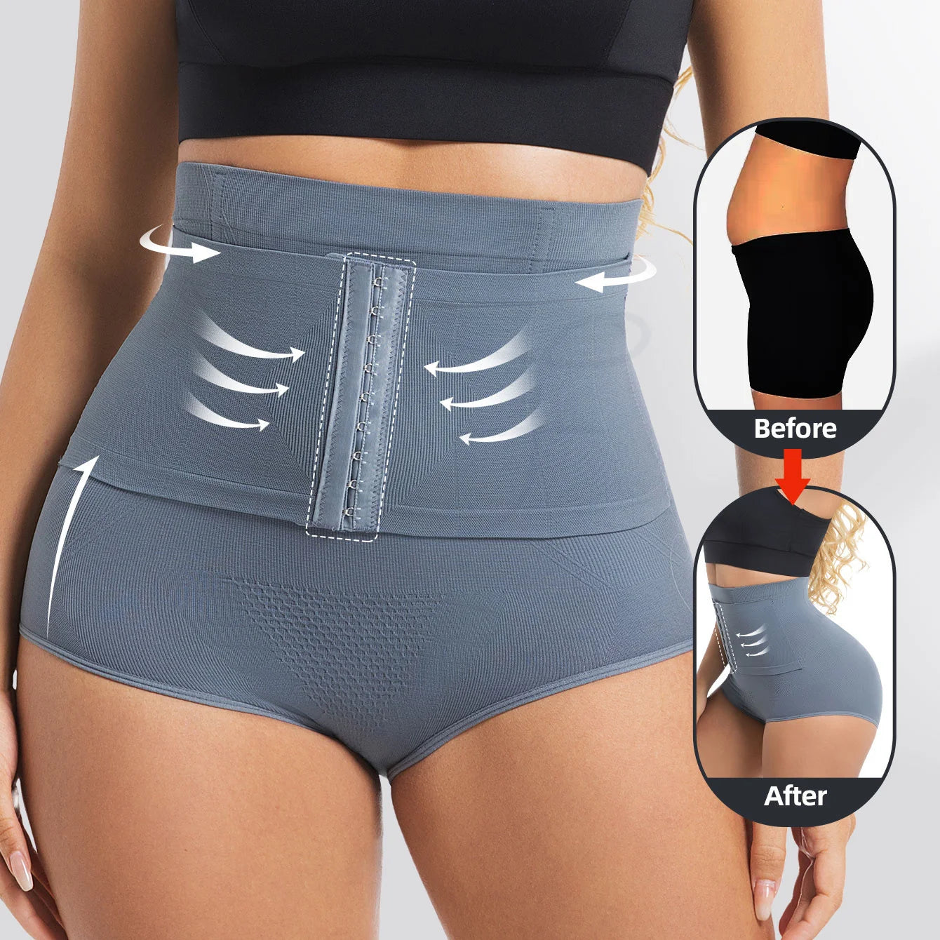 Culotte gainante taille haute sans couture – Silhouette sculptée instantanément