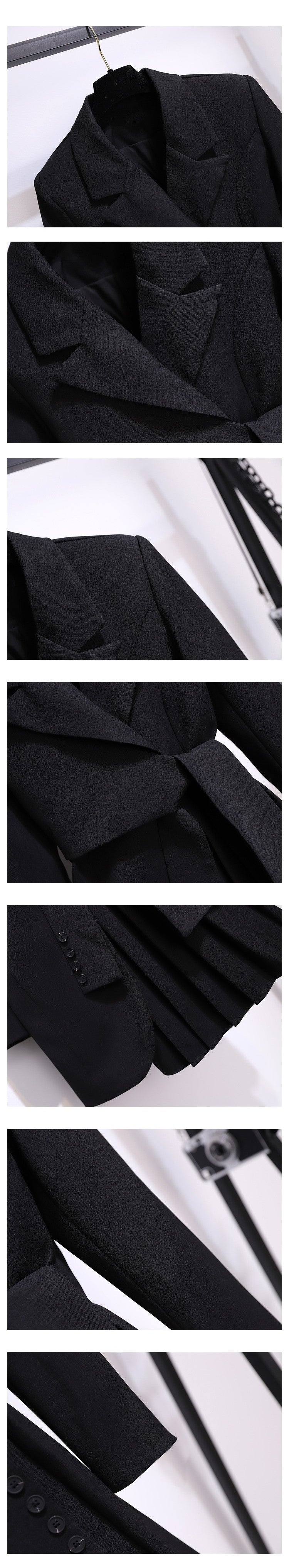 Blazer Femme Printemps – Blazer Long Taille Haute, Coupe Slim & Style Élégant