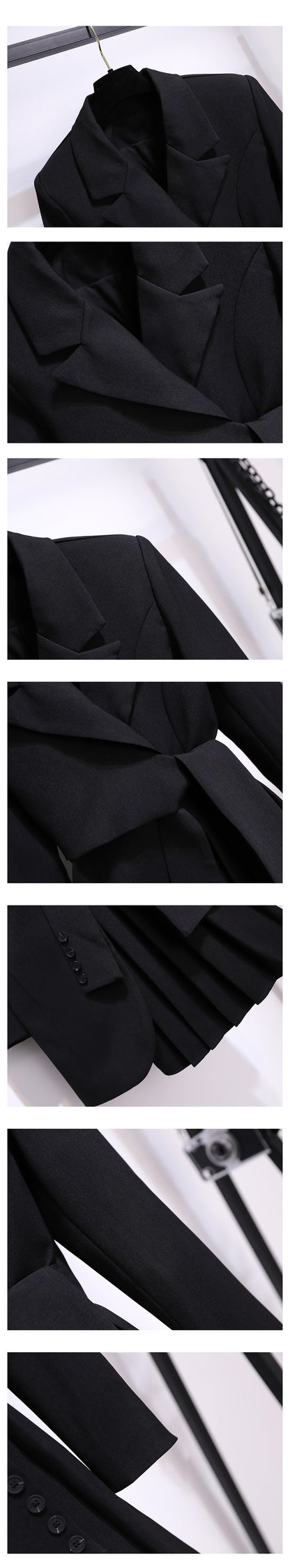 Blazer Femme Printemps – Blazer Long Taille Haute, Coupe Slim & Style Élégant