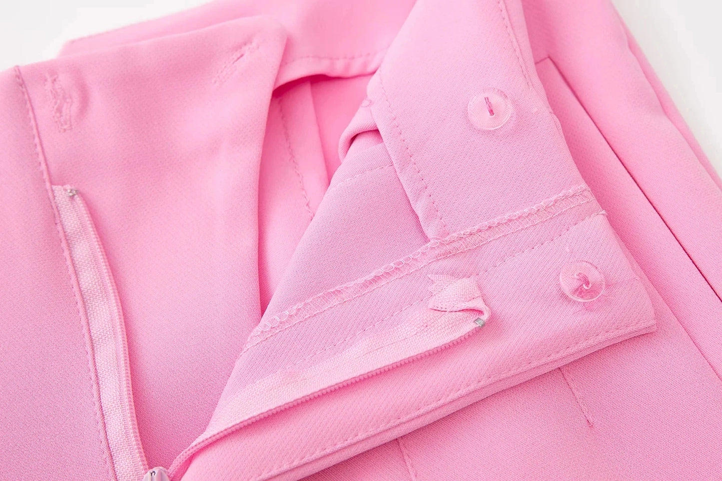 HH 2025 femmes couleur unie bureau coupe ajustée crayon pantalon taille haute fermeture éclair mouche femmes trajet poche garniture pantalon Streetwear