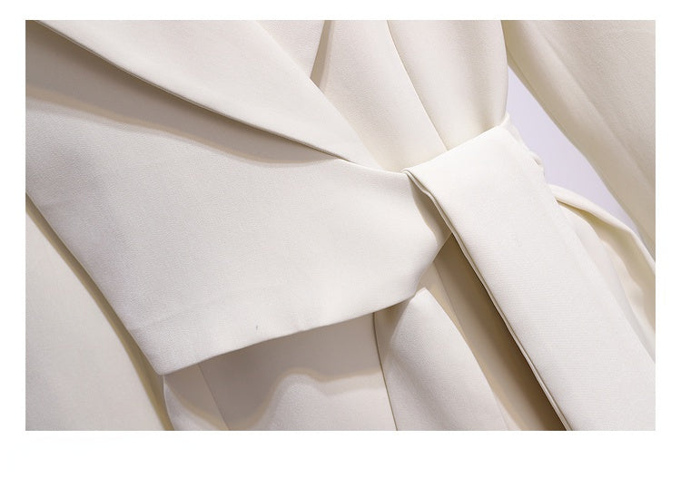 Blazer Femme Printemps – Blazer Long Taille Haute, Coupe Slim & Style Élégant