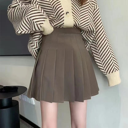 Jupe courte femme grande taille femme été taille haute Harajuku coréen noir mini jupe plissée femme étudiant uniforme