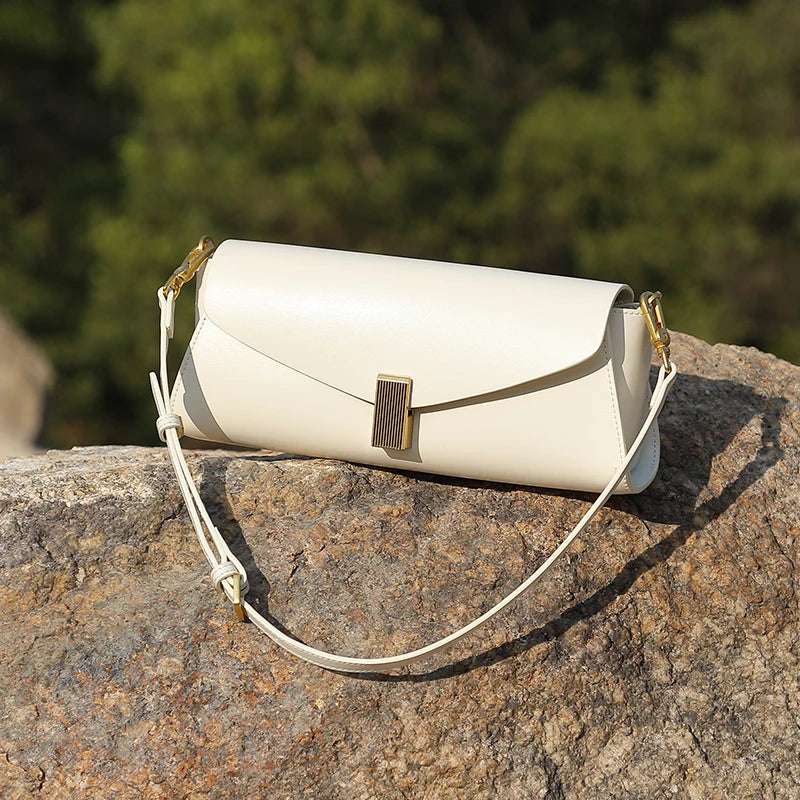 Hifashion élégant en cuir véritable sous les bras sacs à bandoulière pour femmes 2025 luxe concepteur bandoulière sacs à main carrés dames sacs à main