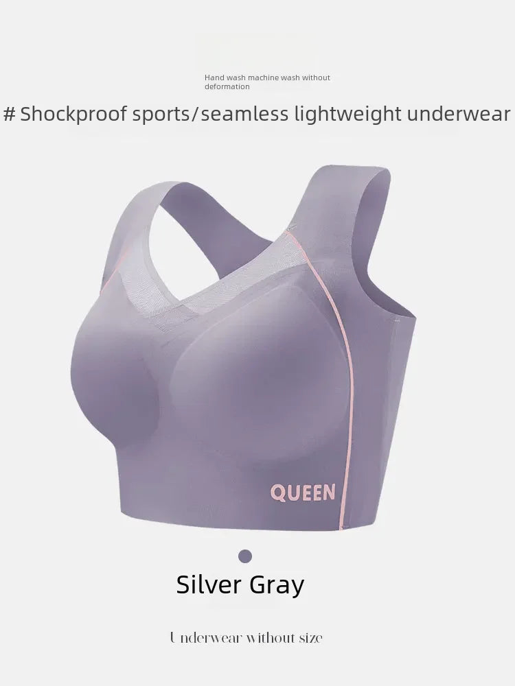 Soutien-gorge réglable pour femmes, grande poitrine, petit soutien-gorge, empêche l'affaissement, froncé, sans anneau en acier, Support supérieur étendu