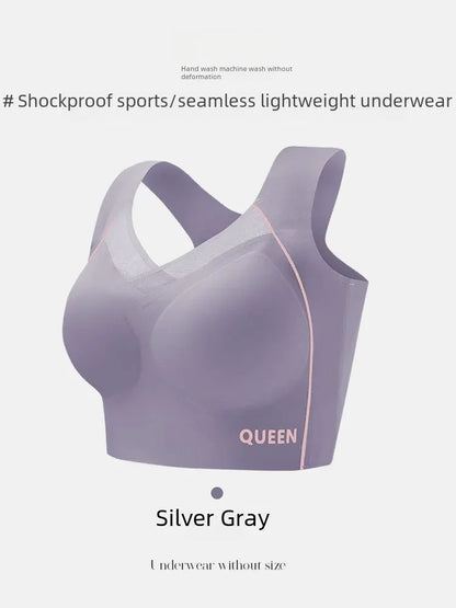 Soutien-gorge réglable pour femmes, grande poitrine, petit soutien-gorge, empêche l'affaissement, froncé, sans anneau en acier, Support supérieur étendu