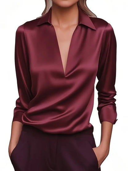Chemise élégante en Satin Femme