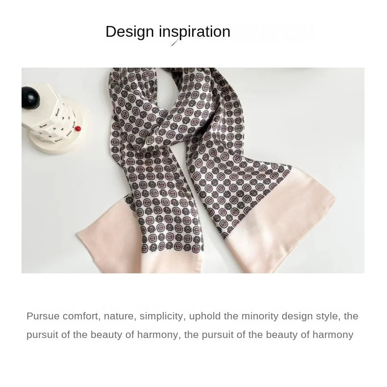 Écharpe double face en Soie de Mûrier 100 %