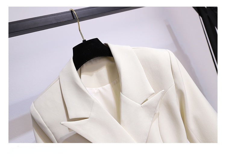 Blazer Femme Printemps – Blazer Long Taille Haute, Coupe Slim & Style Élégant