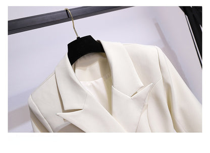 Blazer Femme Printemps – Blazer Long Taille Haute, Coupe Slim & Style Élégant