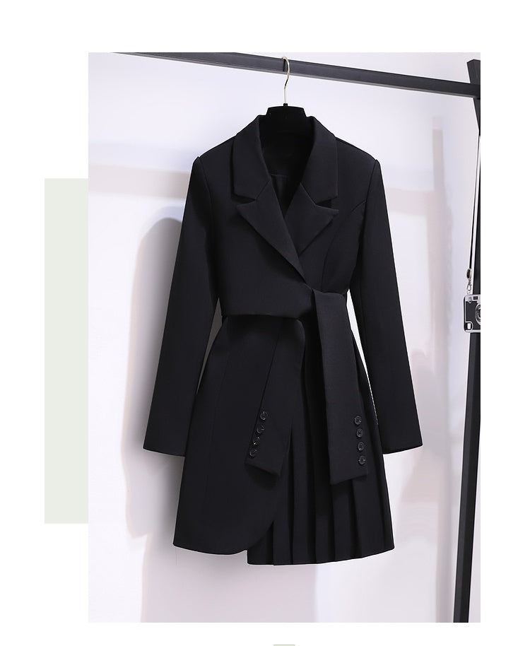 Blazer Femme Printemps – Blazer Long Taille Haute, Coupe Slim & Style Élégant