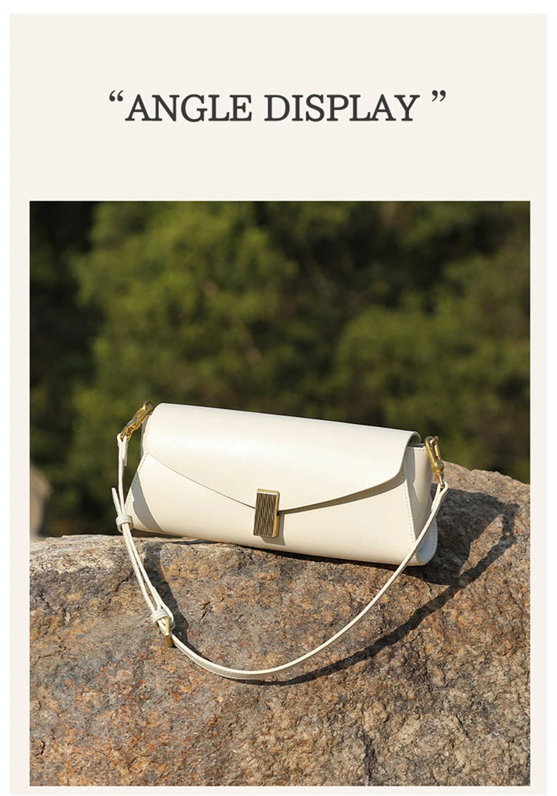 Hifashion élégant en cuir véritable sous les bras sacs à bandoulière pour femmes 2025 luxe concepteur bandoulière sacs à main carrés dames sacs à main