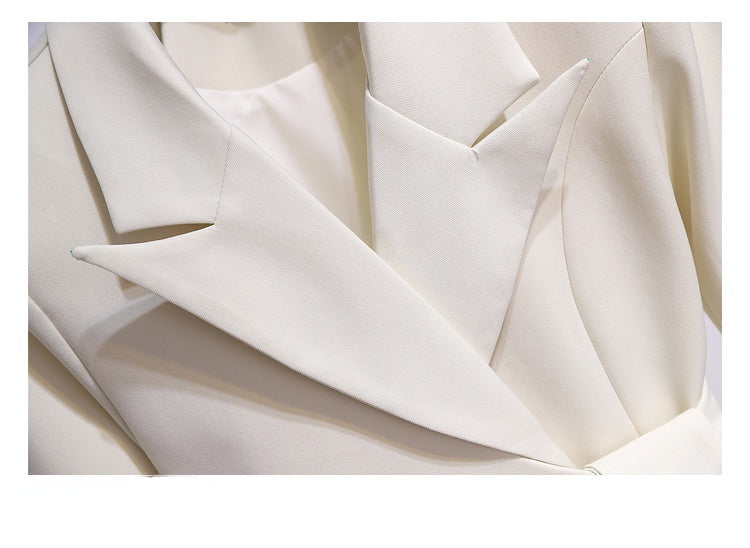 Blazer Femme Printemps – Blazer Long Taille Haute, Coupe Slim & Style Élégant