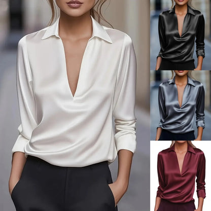 Chemise élégante en Satin Femme