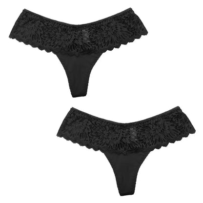 Culotte Tanga en Dentelle Femme – Sexy, Confortable et Élégante (2 pièces)