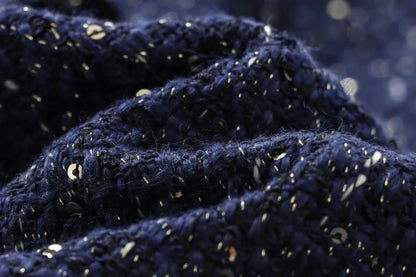 Gilet bleu à paillettes pour femmes, nouvelle mode avec ceinture, manteau sans manches, Streetwear Chic, automne 2025