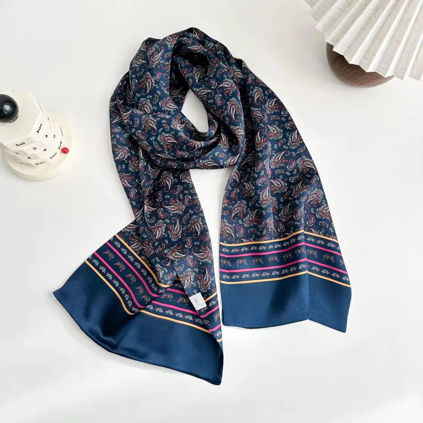 Écharpe double face en Soie de Mûrier 100 %