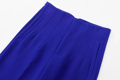 HH 2025 femmes couleur unie bureau coupe ajustée crayon pantalon taille haute fermeture éclair mouche femmes trajet poche garniture pantalon Streetwear