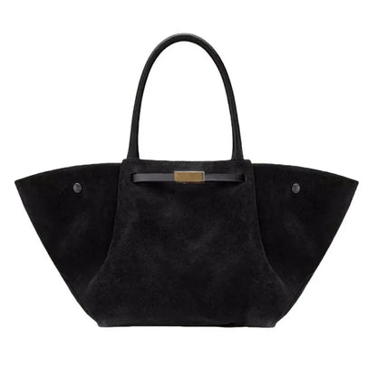 Demellier – sac fourre-tout en cuir suédé pour femmes, grande capacité, en forme de boulette, sous les bras, Style rétro américain, sac à main à usage quotidien