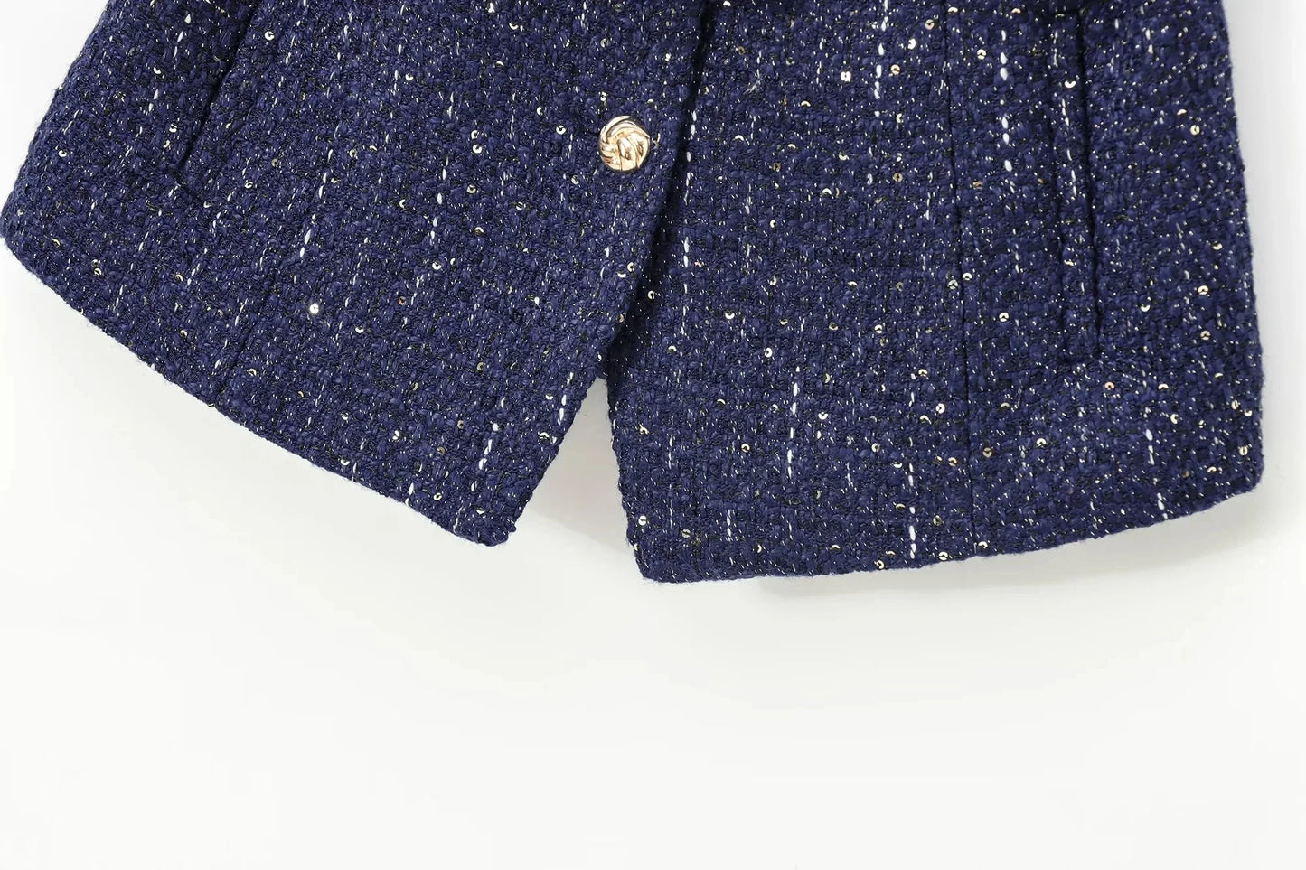 Gilet bleu à paillettes pour femmes, nouvelle mode avec ceinture, manteau sans manches, Streetwear Chic, automne 2025