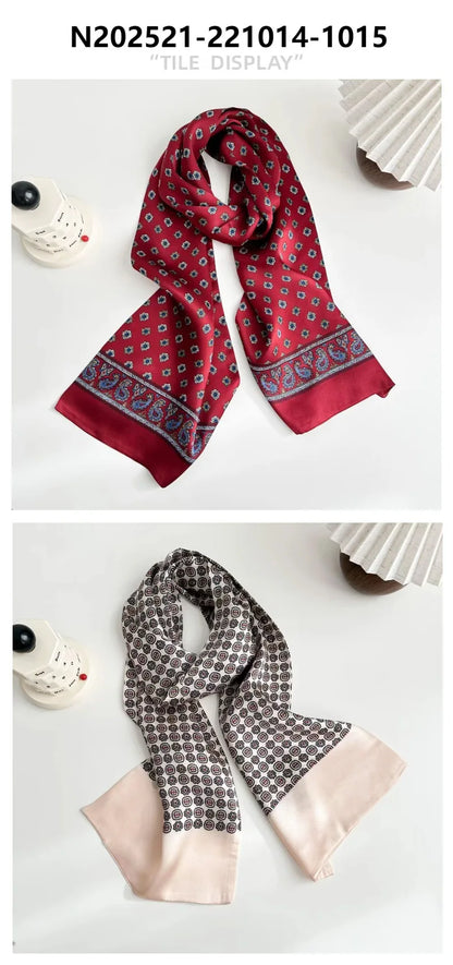 Écharpe double face en Soie de Mûrier 100 %