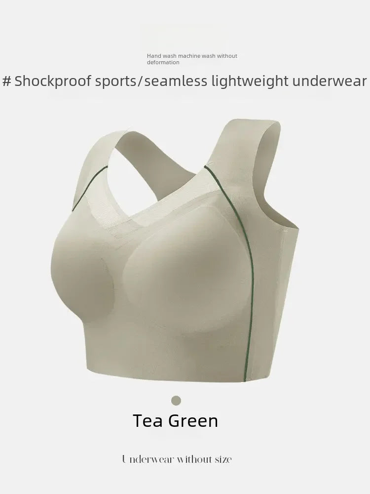 Soutien-gorge réglable pour femmes, grande poitrine, petit soutien-gorge, empêche l'affaissement, froncé, sans anneau en acier, Support supérieur étendu