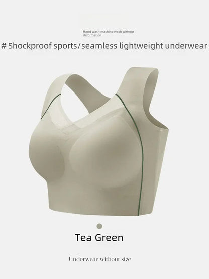 Soutien-gorge réglable pour femmes, grande poitrine, petit soutien-gorge, empêche l'affaissement, froncé, sans anneau en acier, Support supérieur étendu