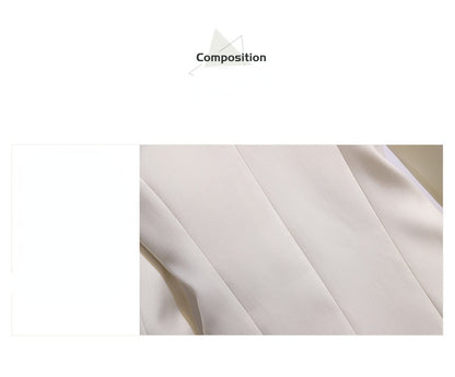 Blazer Femme Printemps – Blazer Long Taille Haute, Coupe Slim & Style Élégant