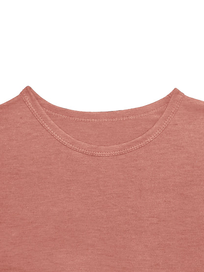 Robe d'été à manches courtes, fraîche et simple, coupe cintrée, aux couleurs riches et colorées