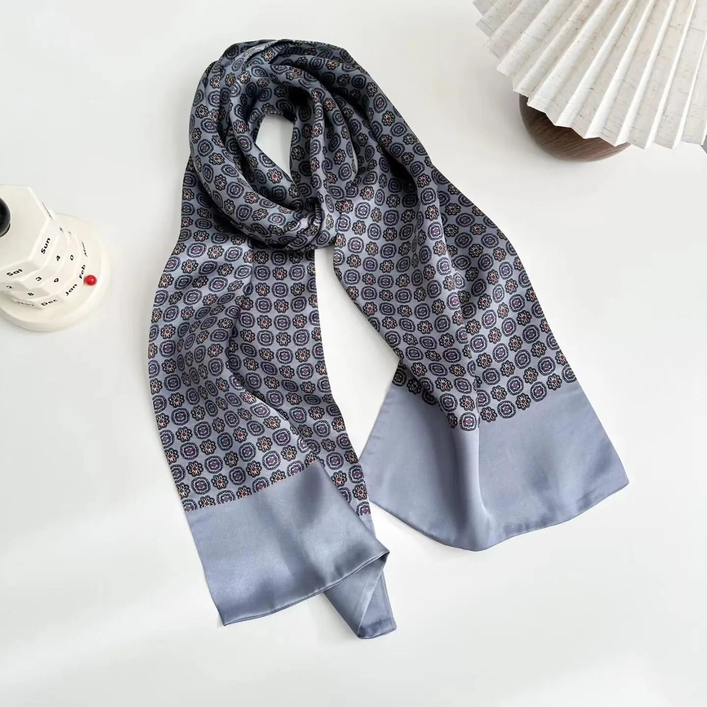 Écharpe double face en Soie de Mûrier 100 %